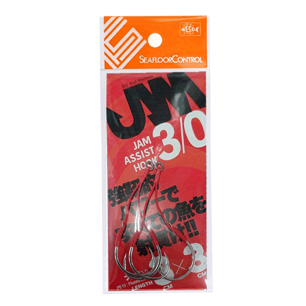 SEAFLOOR CONTROL JAM ASSIST HOOK #3/0 : PE15 : 3.0*3.0 (2 pc/pack) fishing terminal tackle