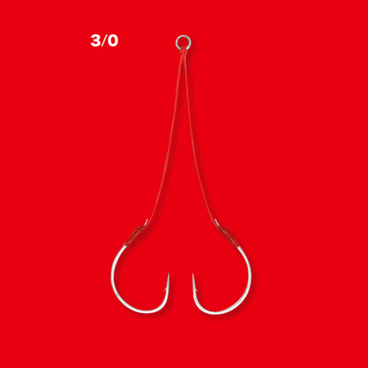 SEAFLOOR CONTROL JAM MID-DEEP SEA ASSIST HOOK #3/0 - PE10 : 1.5*1 LONG (FC LINE) (2 pcs/pack)