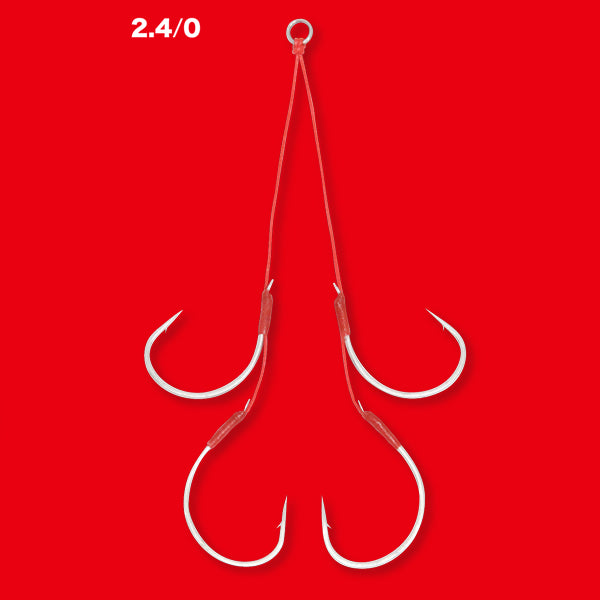 SEAFLOOR CONTROL JAM MID-DEEP SEA ASSIST HOOK #2.4/0 - PE10 : 1.5*1 LONG (FC LINE) (1 pc/pack) fishing terminal tackle
