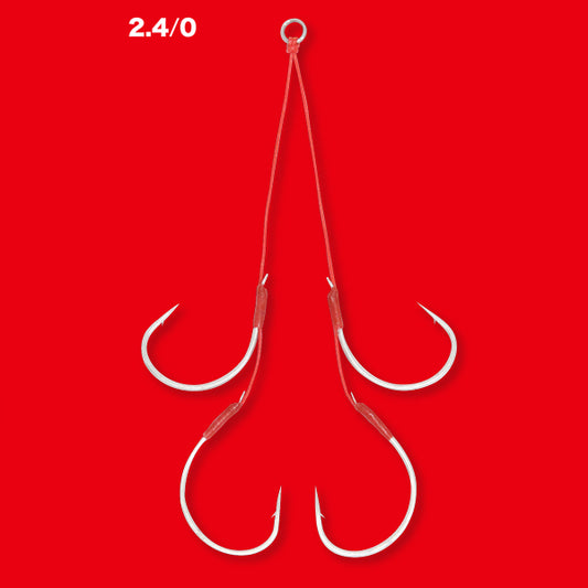 SEAFLOOR CONTROL JAM MID-DEEP SEA ASSIST HOOK #2.4/0 - PE10 : 1.5*1 LONG (FC LINE) (1 pc/pack)