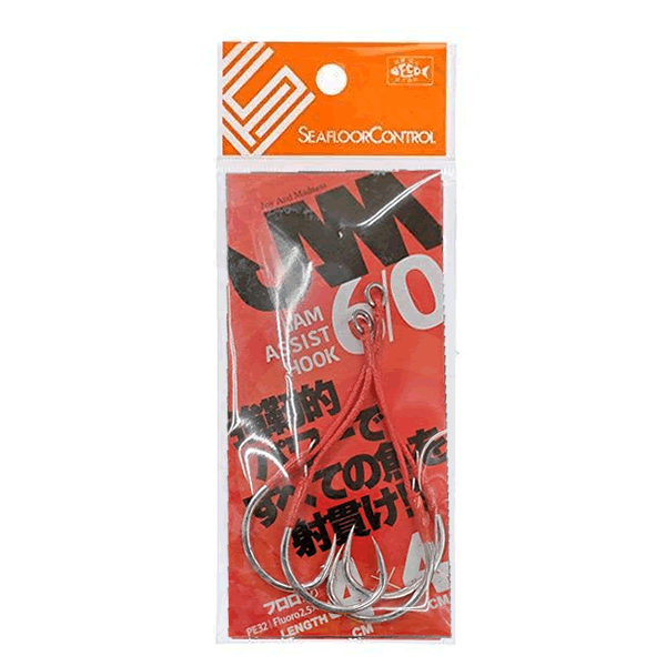 SEAFLOOR CONTROL JAM ASSIST HOOK #6/0 : PE32 : 4.0*4.0 (2 pc/pack) fishing terminal tackle