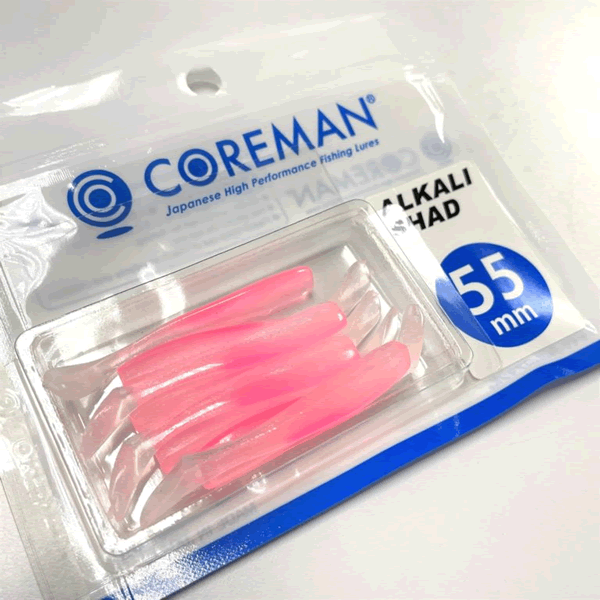 COREMAN ALKALI SHAD 55mm (8 pcs/pack) #012 PINK PEARL