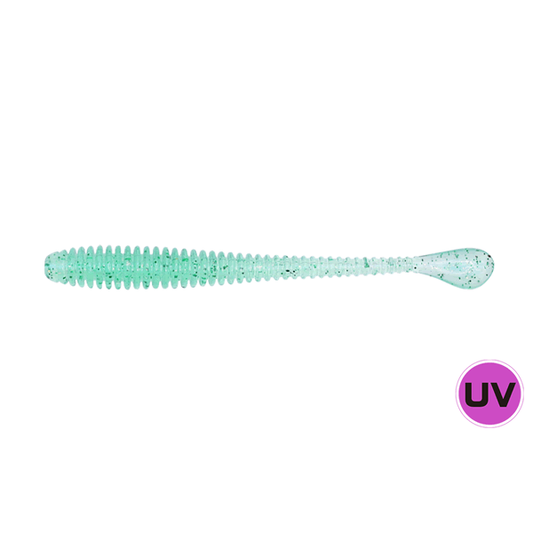 issei Bulky Supatera 2.5" (9 pcs/pack) #068 CHOKURI UV GREEN