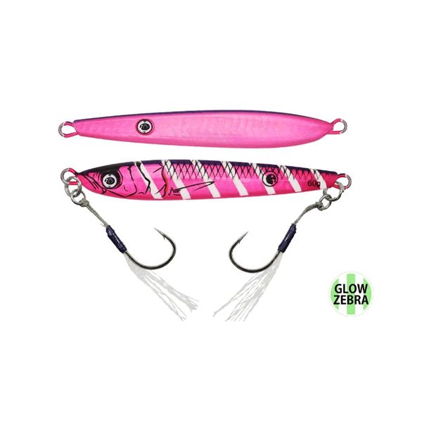 issei Neko Metal 60g 93mm : 60g #031 POWER PINK ZEBRA