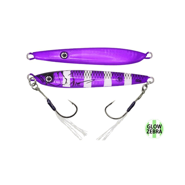 issei Neko Metal 80g 102mm : 80g #063 PURPLE ZEBRA GLOW