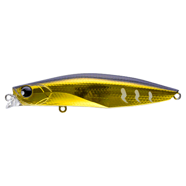 POP SEA CREW WILIP 87F 87mm : 13g Floating #007 AMBER GOLD FINISH