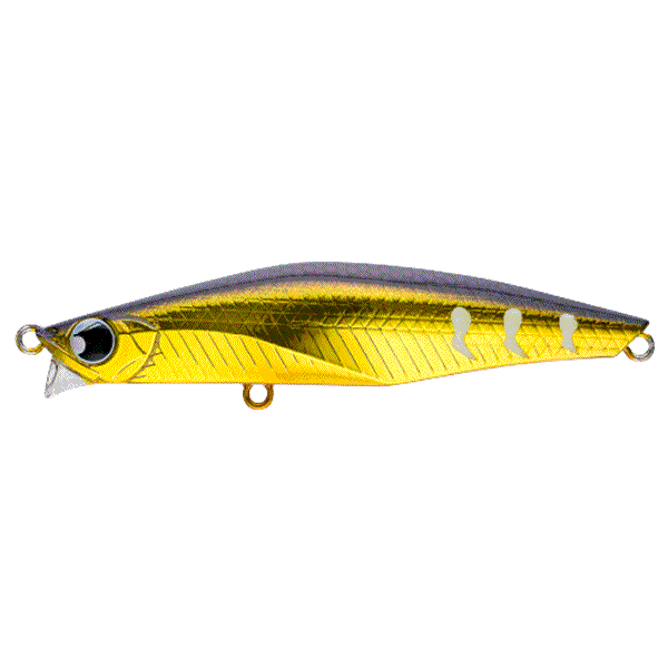 POP SEA CREW BANQ 82S 82mm : 14g Sinking #011 AMBER GOLD FINISH