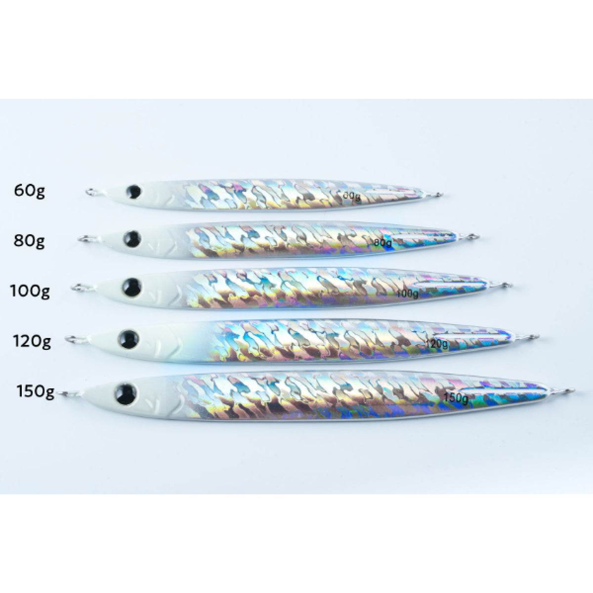 Zeake R_SARDINE LONG 80g 142mm : 80g RS LONG 80g RSL016 GLOW HEAD SILVER - Britannic Trade