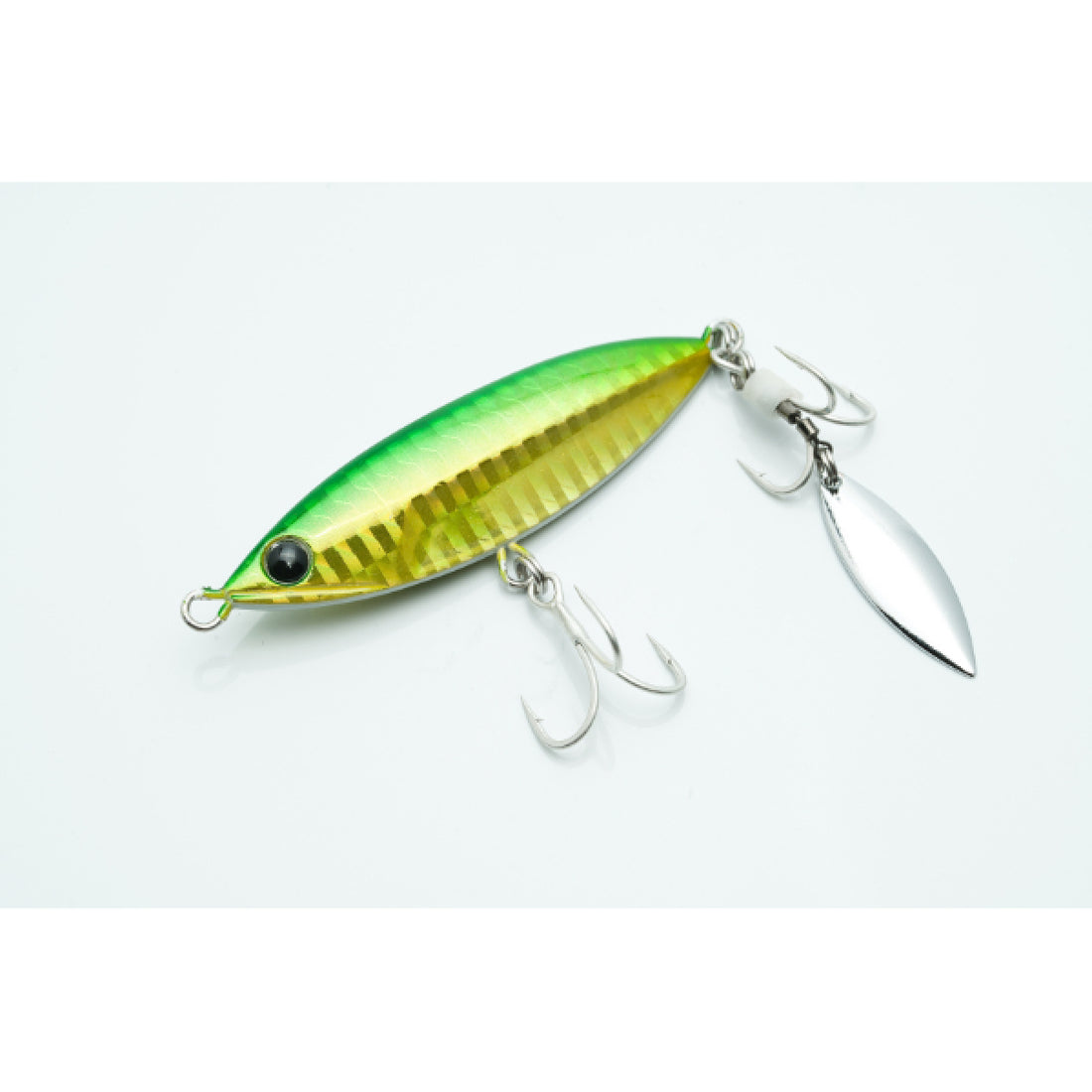 Zeake B_ZAPPER 40g 67mm : 40g BZ007 GREEN GOLD GLOW BELLY saltwater fishing lure