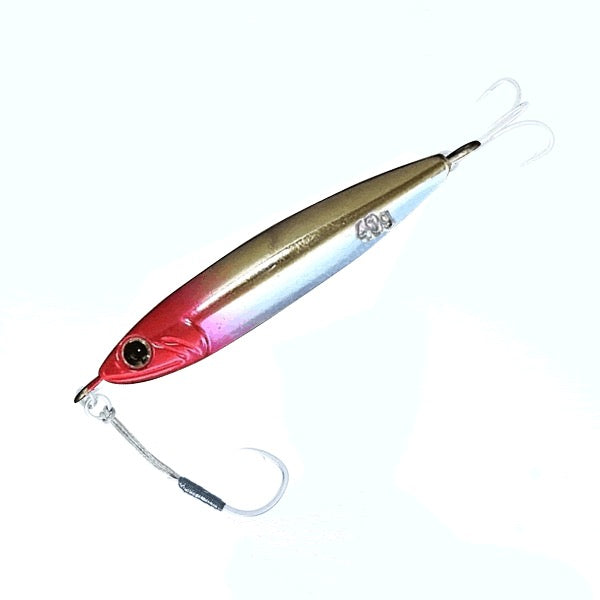 Zeake Z SARDINE 40g ZS122 PINK HEAD ALUMINUM UV ZEBRA saltwater fishing lure