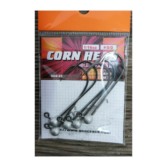 GEECRACK CORN HEAD #5/0 - 1/16oz 5 pcs/pack
