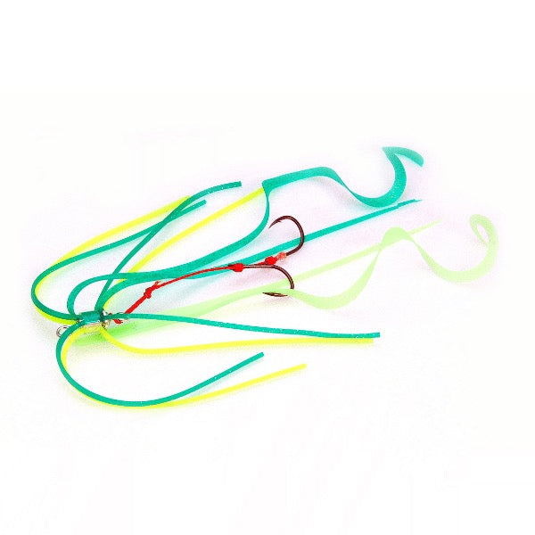 RISE JAPAN NAMIDAMA UNIT CURLY #YCS04 CHART GREEN saltwater fishing lure
