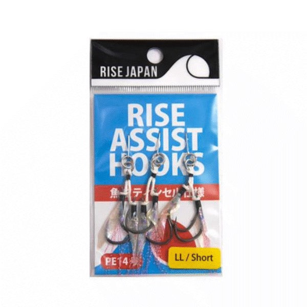 RISE JAPAN RISE ASSIST HOOK SHORT LL (3 pcs/pack) fishing terminal tackle — photo 2