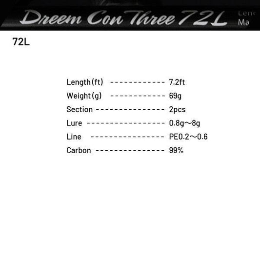Dreem UP Dreem Con Three 72L (Spinning) - Britannic Trade