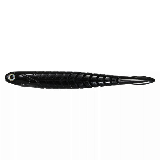 issei KATAKUCHI WORM YAVAKUNE 5.5" (4 pcs/pack) #77 AKAMATSU BLACK