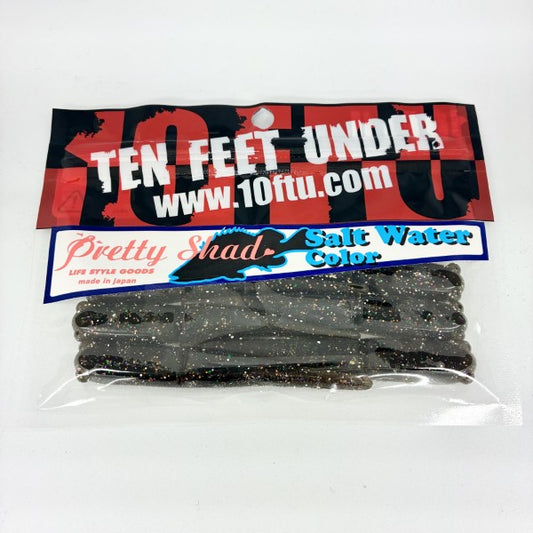 TEN FEET UNDER PRETTY SHAD SW 3.6" (6 pcs/pack) #6 TEIBOU GANI
