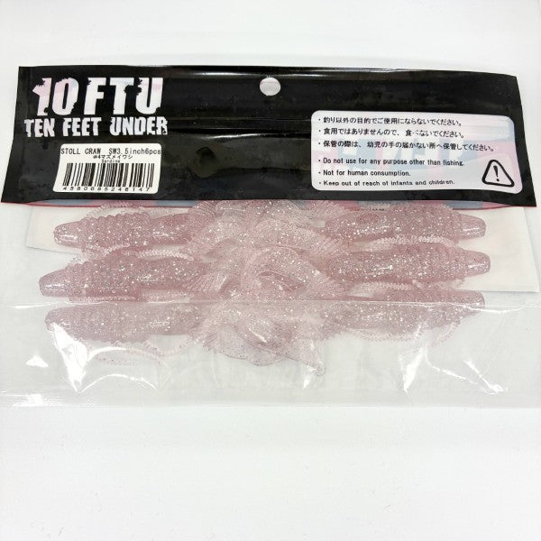 TEN FEET UNDER STOLL CRAW SW 3.5" (6 pcs/pack) #4 MAZUME IWASHI