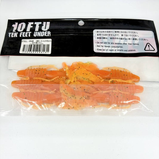 TEN FEET UNDER STOLL CRAW SW 3.5" (6 pcs/pack) #6 YUBARI MERON