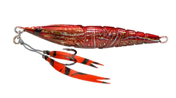 REAL FISHER EBI JIG 200g Sinking SARASA EBI RED saltwater fishing lure