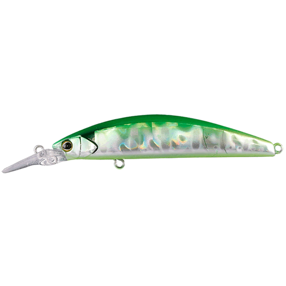 TIMON TRICOROLL GT 72SR-F 72mm : 5.7g Floating FLASH GREEN BACK freshwater fishing lure