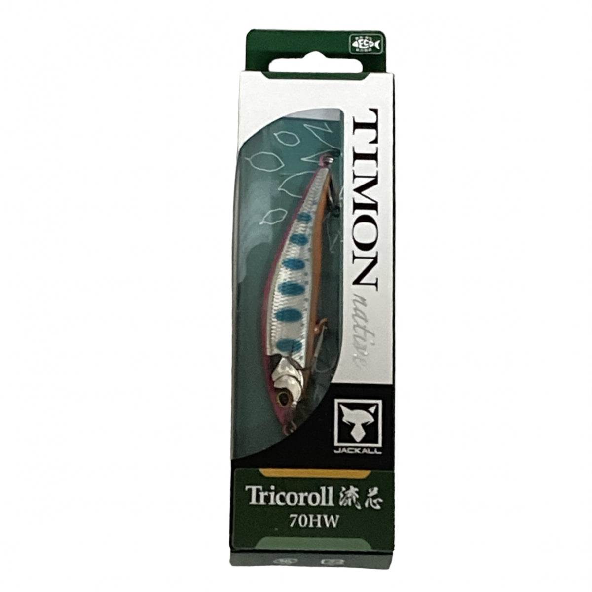 TIMON TRICOROLL RYUSHIN 70HW 70mm : 9.2g Sinking FLASH PINK BACK - Britannic Trade