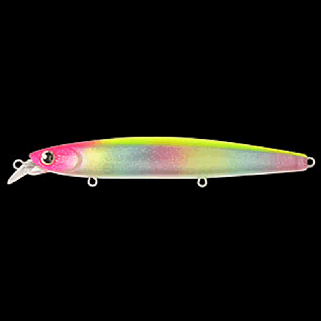 LONGIN HI-STANDARD 120S 120mm : 21g SINKING PINK HEAD PEARL CANDY saltwater fishing lure