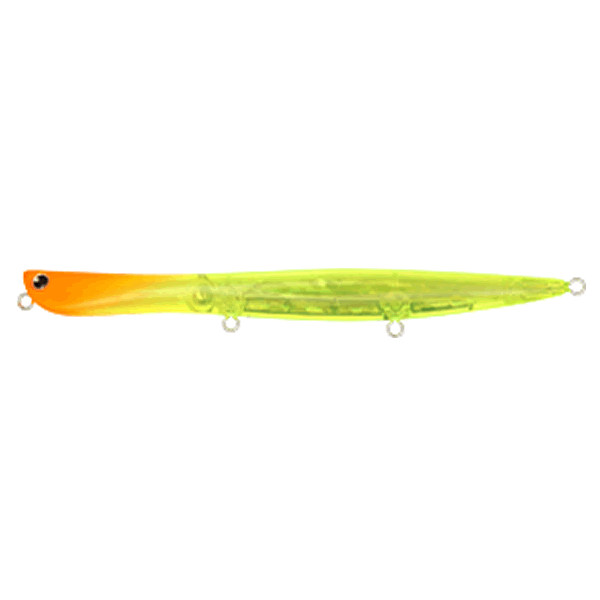 LONGIN PIXIS 130S 130mm : 18g SINKING S121CM CLEAR CHART ORANGE HEAD saltwater fishing lure