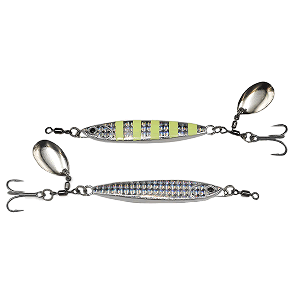 Galapagos SHORE METAL BLADE 40g 80mm #30 SILVER ZEBRA GLOW
