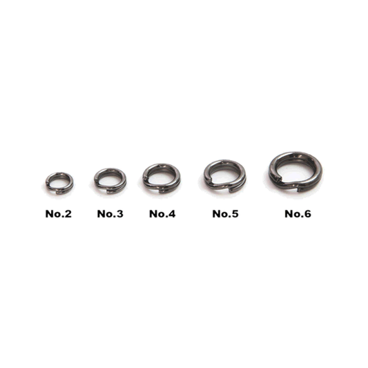 Boggy SPLIT RING REGULAR PACK NO.4 (15 pcs/pack) BLACK PLATED