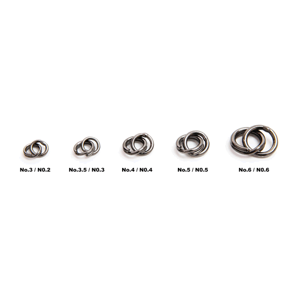 Boggy COMBINATION RING ECONOMY PACK NO4/NO4 (25 pcs/pack) fishing terminal tackle