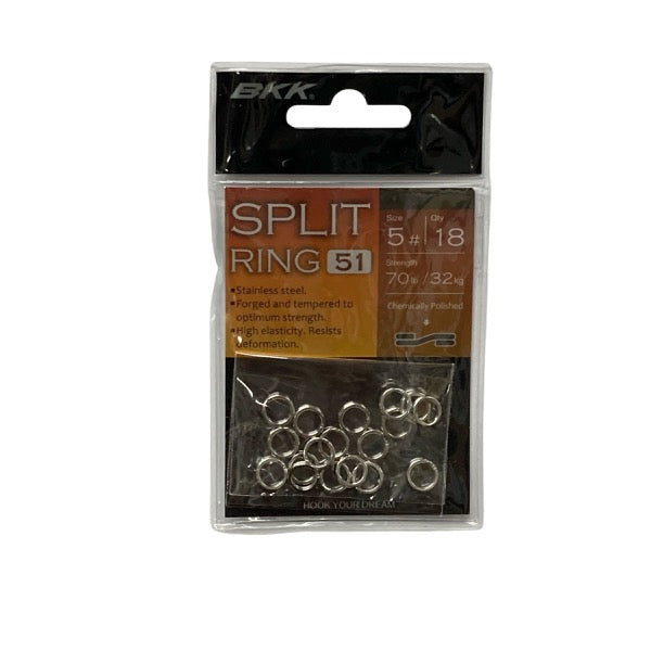 BKK SPLIT RING-51 #3 (18 pcs/pack) fishing terminal tackle