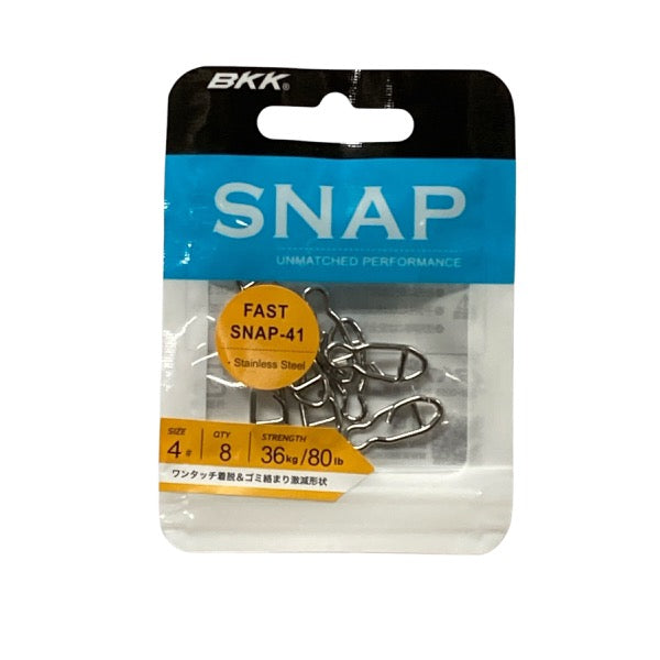 BKK FAST SNAP-41 #4 (8 pcs/pack) fishing terminal tackle