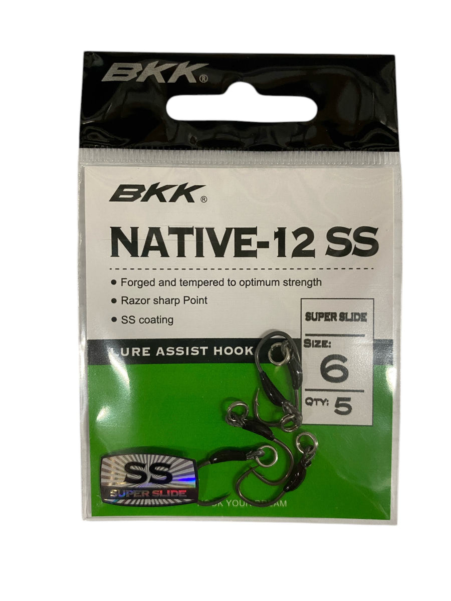 BKK NATIVE-12 SS #2/0 (4pcs/pack) F fishing terminal tackle