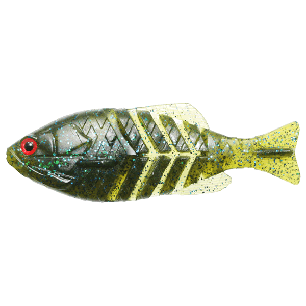 issei GILL FLAT Jr. 80mm : 8g (4 pcs/pack) #55 WATERMELON BLUE FLAKE freshwater fishing lure