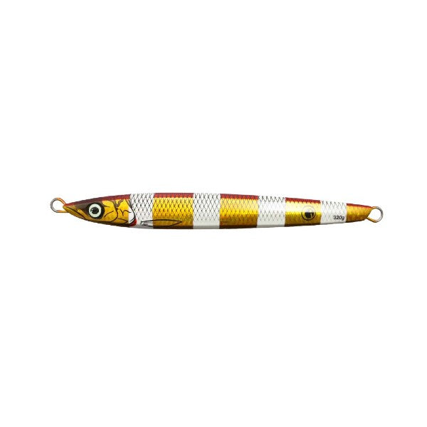 issei UMITARO NEKO METAL 320g #040 AKAKIN GLOW ZEBRA saltwater fishing lure