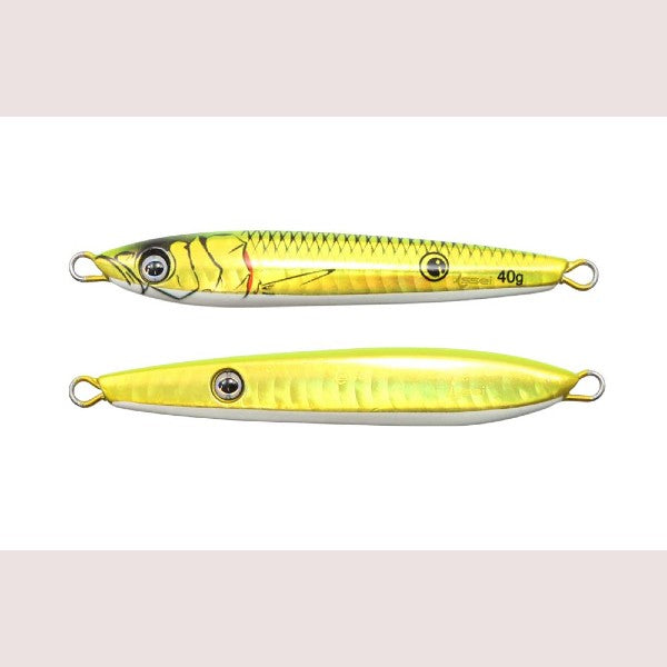 issei UMITARO NEKO METAL BIWA MASU SP 60g #047 GOLD CHARM GLOW saltwater fishing lure
