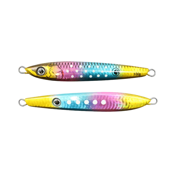 issei UMITARO NEKO METAL SAKURA MASU SP 180g #044 RAINBOW DOT GLOW saltwater fishing lure