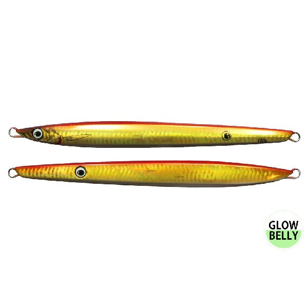 issei UMITARO NEKO METAL LONG 200g #026 AKAKIN GLOW saltwater fishing lure