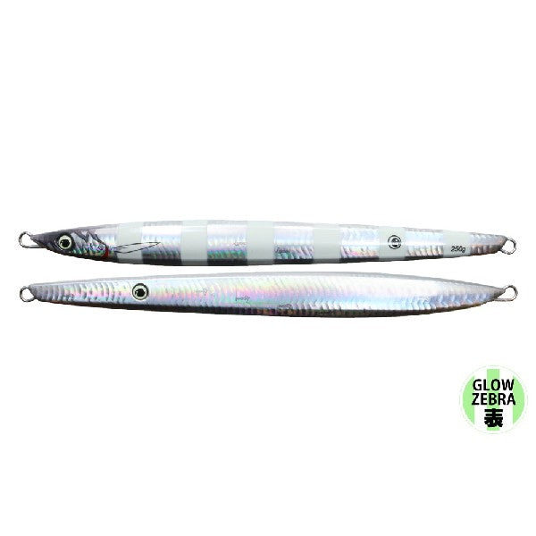 issei UMITARO NEKO METAL LONG 250g #032 SILVER GLOW ZEBRA