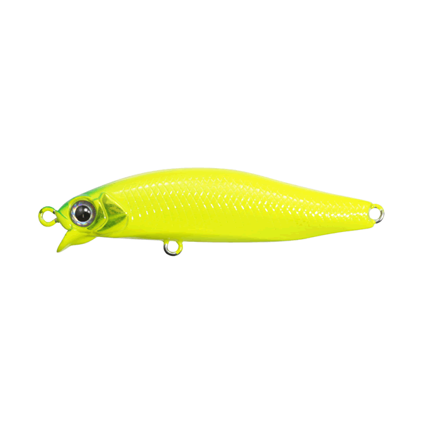 issei UMITARO AME MINNOW 48SR-SF 48mm : 2.3g Slow Froating #012 SOLID LIME CHART saltwater fishing lure