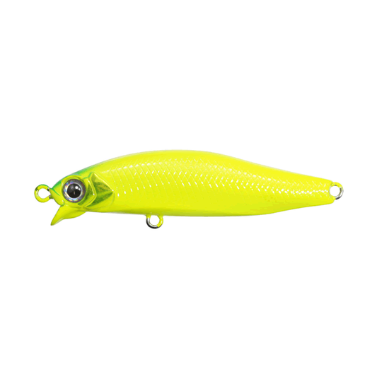 issei UMITARO AME MINNOW 48SR-SF 48mm : 2.3g Slow Froating #012 SOLID LIME CHART