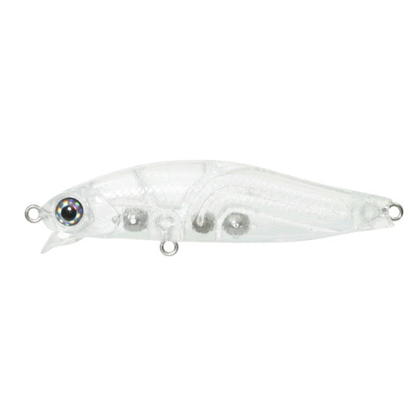issei Ame minnow 55SR-SF 55mm : 3.8g Slow Floating #001 CLEAR