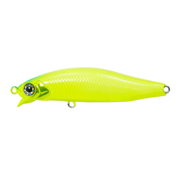 issei UMITARO AME MINNOW 55MR-SF 55mm : 3.8g Slow Froating #012 SOLID LIME CHART saltwater fishing lure