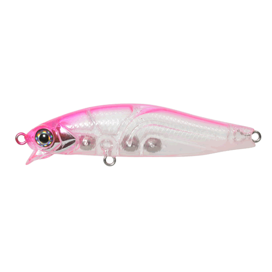 issei UMITARO AME MINNOW 55MR-SS 55mm : 3.9g Slow Sinking #003 PINK BACK TAIL GLOW