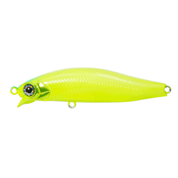 issei UMITARO AME MINNOW 55MR-SS 55mm : 3.9g Slow Sinking #012 SOLID LIME CHART saltwater fishing lure