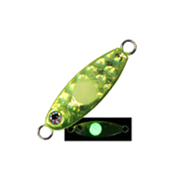 RUDIE'S GYOSHI METAL 1g CHART SPOT GLOW saltwater fishing lure