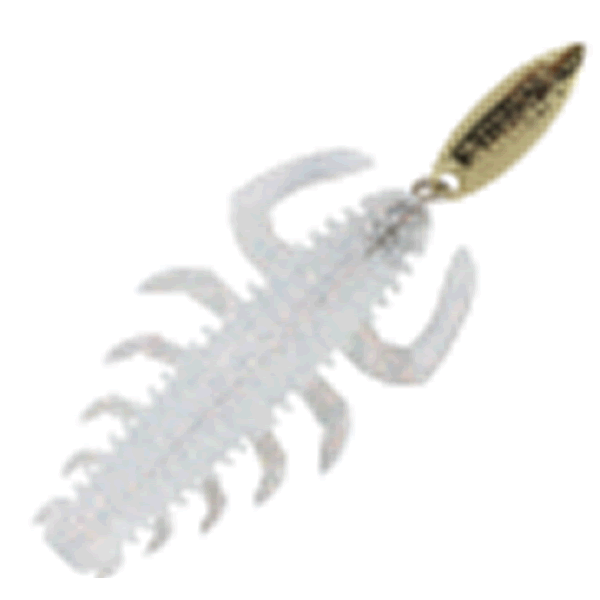 RUDIE'S HATA GUI MUSHI 2.8" (4 pcs/pack) CLEAR HOLO saltwater fishing lure