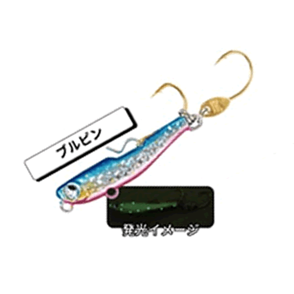 RUDIE'S GYOSHI METAL TSURANUKI 2.0g BLUE PINK saltwater fishing lure