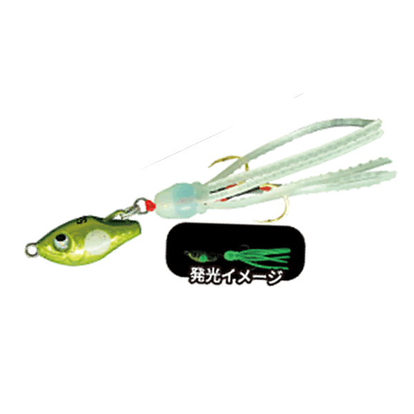 RUDIE'S GYOSHI TIKU 1.0g CHART SPOT GLOW saltwater fishing lure