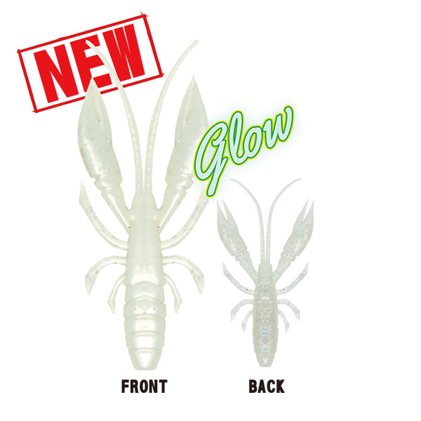 RUDIE'S HATA GUI EBI 2.5" (8 pcs/bag) KINMARU SHIRASU GLOW saltwater fishing lure